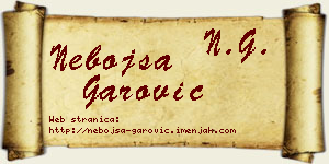 Nebojša Garović vizit kartica